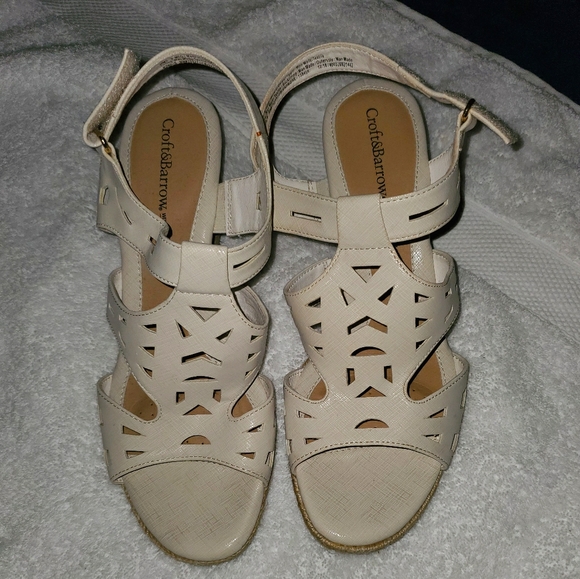 croft and barrow white sandals
